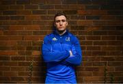 7 January 2019; Jordan Larmour poses for a portrait ahead of a Leinster Rugby press conference at Leinster Rugby Headquarters at UCD in Dublin. Photo by Ramsey Cardy/Sportsfile