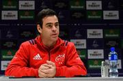 7 January 2019; Head coach Johann van Graan during a Munster Rugby Press Conference at the University of Limerick in Limerick. Photo by Piaras Ó Mídheach/Sportsfile