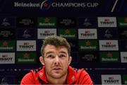 7 January 2019; Peter O'Mahony during a Munster Rugby Press Conference at the University of Limerick in Limerick. Photo by Piaras Ó Mídheach/Sportsfile