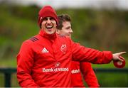 7 January 2019; Ian Keatley, left, and Neil Cronin during Munster Rugby Squad Training at the University of Limerick in Limerick. Photo by Piaras Ó Mídheach/Sportsfile