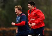 7 January 2019; Stephen Archer, left, and Billy Holland during Munster Rugby Squad Training at the University of Limerick in Limerick. Photo by Piaras Ó Mídheach/Sportsfile