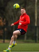 7 January 2019; Rory Scannell during Munster Rugby Squad Training at the University of Limerick in Limerick. Photo by Piaras Ó Mídheach/Sportsfile