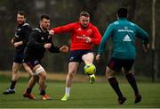 7 January 2019; Rory Scannell is tackled by Conor Oliver, left, during Munster Rugby Squad Training at the University of Limerick in Limerick. Photo by Piaras Ó Mídheach/Sportsfile