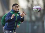 8 January 2019; Bundee Aki during Connacht Rugby squad training at the Sportsground in Galway. Photo by Seb Daly/Sportsfile
