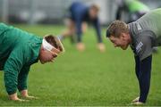 8 January 2019; Tom McCartney, left, and Eoin Griffin during Connacht Rugby squad training at the Sportsground in Galway. Photo by Seb Daly/Sportsfile