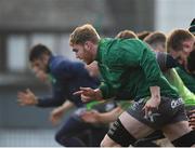 8 January 2019; Cillian Gallagher during Connacht Rugby squad training at the Sportsground in Galway. Photo by Seb Daly/Sportsfile