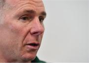 8 January 2019; Head coach Andy Friend speaking during a Connacht Rugby press conference at the Sportsground in Galway. Photo by Seb Daly/Sportsfile