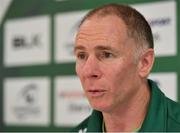 8 January 2019; Head coach Andy Friend speaking during a Connacht Rugby press conference at the Sportsground in Galway. Photo by Seb Daly/Sportsfile