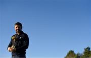 8 January 2019; Padraig Harrington of Ireland with the Ryder Cup trophy after a press conference where he was announced as European Ryder Cup Captain for the 2020 Ryder Cup matches which take place at Whistling Straits, USA, at the Wentworth Club in Surrey, England. Photo by Brendan Moran/Sportsfile