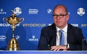 8 January 2019; European Ryder Cup Director Guy Kinnings during a press conference where Padraig Harrington was announced as European Ryder Cup Captain for the 2020 Ryder Cup matches which take place at Whistling Straits, USA, at the Wentworth Club in Surrey, England. Photo by Brendan Moran/Sportsfile