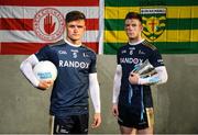 9 January 2019; Michael McKernan of University of Ulster and Tyrone, left, and Eoghan Bán Gallagher of University of Ulster and Donegal in attendance at the launch of Electric Ireland’s Sigerson, Fitzgibbon and Higher Education Championships announcement at Clanna Gael GAA Club in Dublin. Electric Ireland will live stream a selection of Fitzgibbon and Sigerson Cup games, bringing fans closer to the action than ever before. As part of the First Class Rivals campaign, rival county footballers but now college teammates, Sean O’Shea (Kerry and UCC) and Cian Kiely (Cork and UCC),  Michael McKernan (Tyrone and UU) and Eoghan Bán Gallagher (Donegal and UU) and hurlers, Brian Hogan (Tipperary and UCD) and Seamus Flanagan (Limerick and UCD) will each will put aside their traditional county rivalries, pulling on matching college jerseys to compete as teammates for glory in the Electric Ireland GAA Higher Education Fitzgibbon and Sigerson Cup. Photo by David Fitzgerald/Sportsfile