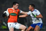 9 January 2019; Jack Grugan of Armagh in action against Ryan Wylie of Monaghan during the Bank of Ireland Dr McKenna Cup Round 3 match between Armagh and Monaghan at the Athletic Grounds in Armagh. Photo by Piaras Ó Mídheach/Sportsfile