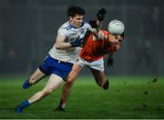 9 January 2019; Stephen O'Hanlon of Monaghan in action against Greg McCabe of Armagh during the Bank of Ireland Dr McKenna Cup Round 3 match between Armagh and Monaghan at the Athletic Grounds in Armagh. Photo by Piaras Ó Mídheach/Sportsfile