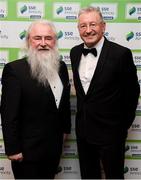 11 January 2019; Joe O'Herlihy, left, and RTÉ sports correspondent Tony O'Donoghue in attendance during the SSE Airtricity Soccer Writers’ Association of Ireland Awards 2018 at the Conrad Hotel in Dublin. Photo by Stephen McCarthy/Sportsfile