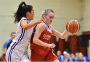 11 January 2019; Saibdh Fitzgerald of Fr. Mathews in action against Lesley Anne Wilkonson of Glanmire during the Hula Hoops NICC Women’s Cup Semi-Final match between Fr Mathews and Glanmire at Neptune Stadium in Cork. Photo by Brendan Moran/Sportsfile