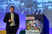 11 January 2019; Dr Paul Donnelly, Regeneration Director, Antrim GAA, speaking during The GAA Games Development Conference, in partnership with Sky Sports, which took place in Croke Park on Friday and Saturday. A record attendance of over 800 delegates were present to see over 30 speakers from the world of Gaelic games, sport and education. Croke Park, Dublin. Photo by Piaras Ó Mídheach/Sportsfile