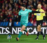 11 January 2019; Joey Carbery of Munster kicks a penalty during the Heineken Champions Cup Pool 2 Round 5 match between Gloucester and Munster at Kingsholm Stadium in Gloucester, England. Photo by Seb Daly/Sportsfile