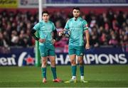 11 January 2019; Joey Carbery, left, and Conor Murray of Munster during the Heineken Champions Cup Pool 2 Round 5 match between Gloucester and Munster at Kingsholm Stadium in Gloucester, England. Photo by Seb Daly/Sportsfile
