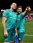 11 January 2019; Tadhg Beirne, left, and Rhys Marshall of Munster following the Heineken Champions Cup Pool 2 Round 5 match between Gloucester and Munster at Kingsholm Stadium in Gloucester, England. Photo by Seb Daly/Sportsfile