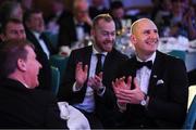 11 January 2019; Dundalk's Gary Rogers, right, and Chris Shields during the SSE Airtricity Soccer Writers’ Association of Ireland Awards 2018 at the Conrad Hotel in Dublin. Photo by Stephen McCarthy/Sportsfile