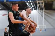 12 January 2019; Sean Condon of Portlaoise Panthers and Rian Caverly of Dublin Lions tussle for possession during the Hula Hoops Under 20 Men’s National Cup semi-final match between Portlaoise Panthers and Dublin Lions at the Mardyke Arena UCC in Cork.  Photo by Brendan Moran/Sportsfile