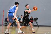 12 January 2019; Gary Morrissey of Portlaoise Panthers in action against Cian Daly of Dublin Lions during the Hula Hoops Under 20 Men’s National Cup semi-final match between Portlaoise Panthers and Dublin Lions at the Mardyke Arena UCC in Cork.  Photo by Brendan Moran/Sportsfile