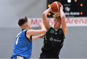 12 January 2019; Liam Kinsella of Portlaoise Panthers in action against Jack Maguire of Dublin Lions during the Hula Hoops Under 20 Men’s National Cup semi-final match between Portlaoise Panthers and Dublin Lions at the Mardyke Arena UCC in Cork.  Photo by Brendan Moran/Sportsfile