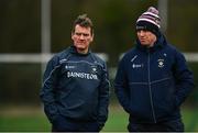 12 January 2019; Westmeath manager Jack Cooney, left, and selector Paschal Kellaghan ahead of the Bord na Mona O'Byrne Cup semi-final match between Westmeath and Longford at Downs GAA Club in Westmeath. Photo by Sam Barnes/Sportsfile