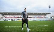 12 January 2019; Jacob Stockdale of Ulster walks the pitch prior to the Heineken Champions Cup Pool 4 Round 5 match between Ulster and Racing 92 at the Kingspan Stadium in Belfast, Co. Antrim. Photo by David Fitzgerald/Sportsfile
