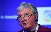 12 January 2019; John Fenton, former Cork hurler, speaking about Hurling and UNESCO Intangible Cultural Heritage recognition at The GAA Games Development Conference, in partnership with Sky Sports, which took place in Croke Park on Friday and Saturday. A record attendance of over 800 delegates were present to see over 30 speakers from the world of Gaelic games, sport and education. Croke Park, Dublin. Photo by Piaras Ó Mídheach/Sportsfile