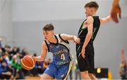 12 January 2019; Jack Maguire of Dublin Lions in action against James Phelan of Portlaoise Panthers during the Hula Hoops Under 20 Men’s National Cup semi-final match between Portlaoise Panthers and Dublin Lions at the Mardyke Arena UCC in Cork.  Photo by Brendan Moran/Sportsfile