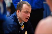 12 January 2019; Dublin Lions head coach Rob White during the Hula Hoops Under 20 Men’s National Cup semi-final match between Portlaoise Panthers and Dublin Lions at the Mardyke Arena UCC in Cork.  Photo by Brendan Moran/Sportsfile