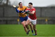 12 January 2019; James Fitzpatrick of Cork in action against Cathal O'Connor of Clare during the McGrath Cup Final match between Cork and Clare at Hennessy Park in Miltown Malbay, Co. Clare. Photo by Diarmuid Greene/Sportsfile
