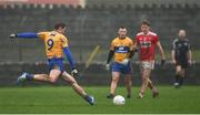 12 January 2019; Cathal O'Connor of Clare scores a point from a 45 during the McGrath Cup Final match between Cork and Clare at Hennessy Park in Miltown Malbay, Co. Clare. Photo by Diarmuid Greene/Sportsfile