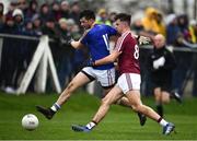 12 January 2019; Barry McKeon of Longford in action against Sean Flanagan of Westmeath during the Bord na Mona O'Byrne Cup semi-final match between Westmeath and Longford at Downs GAA Club in Westmeath. Photo by Sam Barnes/Sportsfile