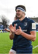 12 January 2019; Max Deegan of Leinster following his side's victory during the Heineken Champions Cup Pool 1 Round 5 match between Leinster and Toulouse at the RDS Arena in Dublin. Photo by Seb Daly/Sportsfile
