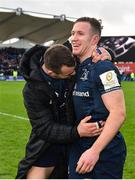 12 January 2019; Cian Healy, left, and Rory O'Loughlin of Leinster following the Heineken Champions Cup Pool 1 Round 5 match between Leinster and Toulouse at the RDS Arena in Dublin. Photo by Seb Daly/Sportsfile