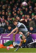 12 January 2019; Jack Carty of Connacht kicks a penalty during the Heineken Challenge Cup Pool 3 Round 5 match between Connacht and Sale Sharks at the Sportsground in Galway. Photo by Harry Murphy/Sportsfile