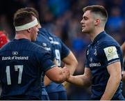 12 January 2019; Conor O'Brien, right, and Ed Byrne of Leinster following the Heineken Champions Cup Pool 1 Round 5 match between Leinster and Toulouse at the RDS Arena in Dublin. Photo by Seb Daly/Sportsfile
