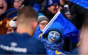 12 January 2019; Leinster supporter Haiyu Ibrahim applauds the Leinster team off the pitch folowing their victory in the Heineken Champions Cup Pool 1 Round 5 match between Leinster and Toulouse at the RDS Arena in Dublin. Photo by Ramsey Cardy/Sportsfile