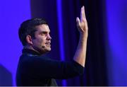 12 January 2019; Bernard Dunne, High Performance Director, Irish Athletic Boxing Association, speaking about 'A Journey of Endeavour Around Becoming Better' at The GAA Games Development Conference, in partnership with Sky Sports, which took place in Croke Park on Friday and Saturday. A record attendance of over 800 delegates were present to see over 30 speakers from the world of Gaelic games, sport and education. Croke Park, Dublin. Photo by Piaras Ó Mídheach/Sportsfile