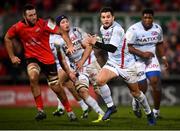 12 January 2019; Brice Dulin of Racing 92 makes a break during the Heineken Champions Cup Pool 4 Round 5 match between Ulster and Racing 92 at the Kingspan Stadium in Belfast, Co. Antrim. Photo by David Fitzgerald/Sportsfile