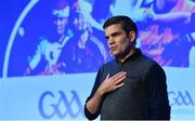 12 January 2019; Bernard Dunne, High Performance Director, Irish Athletic Boxing Association, speaking about 'A Journey of Endeavour Around Becoming Better' at The GAA Games Development Conference, in partnership with Sky Sports, which took place in Croke Park on Friday and Saturday. A record attendance of over 800 delegates were present to see over 30 speakers from the world of Gaelic games, sport and education. Croke Park, Dublin. Photo by Piaras Ó Mídheach/Sportsfile