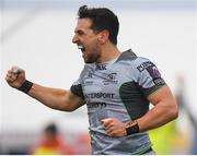 12 January 2019; James Mitchell of Connacht celebrates after scoring his side's second try during the Heineken Challenge Cup Pool 3 Round 5 match between Connacht and Sale Sharks at the Sportsground in Galway. Photo by Harry Murphy/Sportsfile