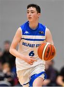 12 January 2019; CJ Fulton of Belfast Star during the Hula Hoops Men’s Pat Duffy National Cup semi-final match between UCD Marian and Belfast Star at the Mardyke Arena UCC in Cork. Photo by Brendan Moran/Sportsfile