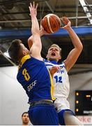 12 January 2019; Mark Berlic of Belfast Star in action against Aidan Dunne of UCD Marian during the Hula Hoops Men’s Pat Duffy National Cup semi-final match between UCD Marian and Belfast Star at the Mardyke Arena UCC in Cork. Photo by Brendan Moran/Sportsfile