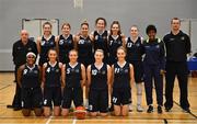 12 January 2019; The DCU Mercy team prior to the Hula Hoops Women’s Paudie O’Connor National Cup semi-final match between DCU Mercy and Courtyard Liffey Celtics at the Mardyke Arena UCC in Cork. Photo by Brendan Moran/Sportsfile