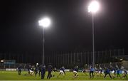 12 January 2019;  Meath players warm up ahead of the Bord na Mona O'Byrne Cup semi-final match between Dublin and Meath at Parnell Park in Dublin. Photo by Sam Barnes/Sportsfile