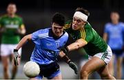 12 January 2019; Stephen Smith of Dublin in action against Ronan Ryan of Meath during the Bord na Mona O'Byrne Cup semi-final match between Dublin and Meath at Parnell Park in Dublin. Photo by Sam Barnes/Sportsfile