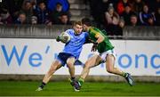 12 January 2019; Aaron Byrne of Dublin in action against Donal Keogan of Meath during the Bord na Mona O'Byrne Cup semi-final match between Dublin and Meath at Parnell Park in Dublin. Photo by Sam Barnes/Sportsfile